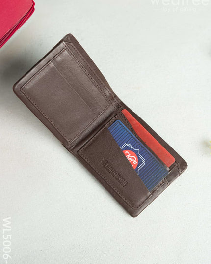 Leather Men’s Wallet - Brown - WL5006-1 Bags & Wallets