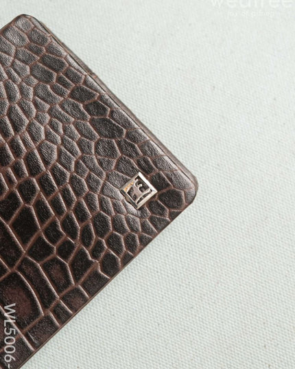 Leather Men’s Wallet - Brown - WL5006-1 Bags & Wallets