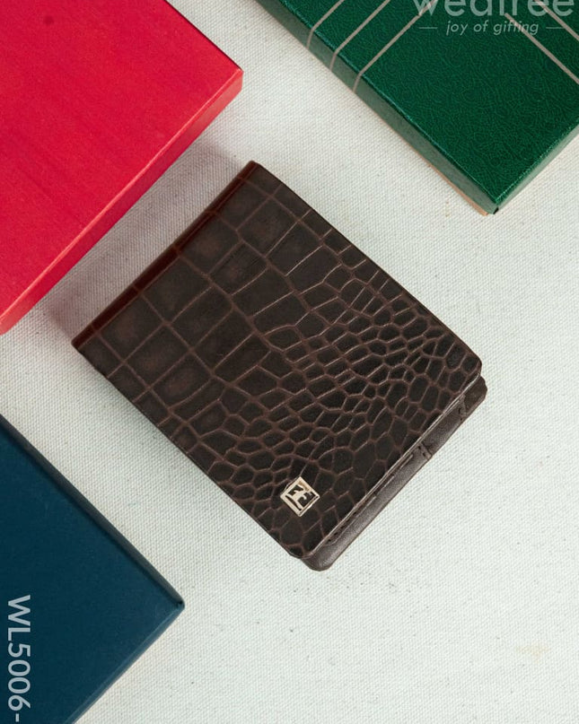 Leather Men’s Wallet - Brown - WL5006-1 Bags & Wallets