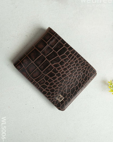 Leather Men’s Wallet - Brown - WL5006-1 Bags & Wallets