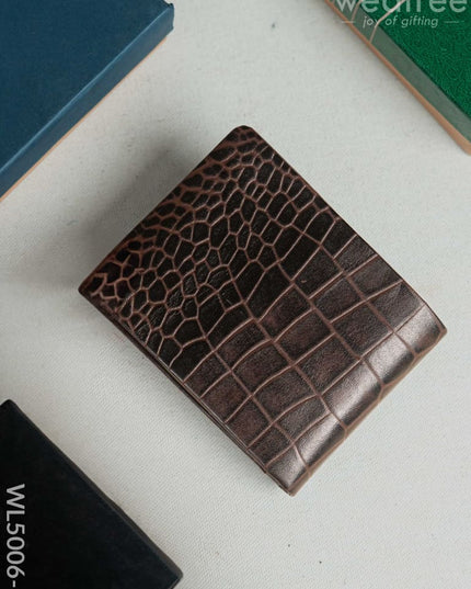 Leather Men’s Wallet - Brown - WL5006-1 Bags & Wallets