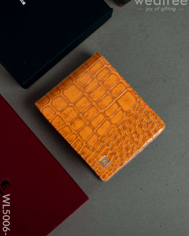 Leather Men’s Wallet - Tan - WL5006-3 Bags & Wallets