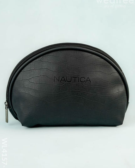 Leather Pouch - Black - WL4157-2 - Bags & Wallets
