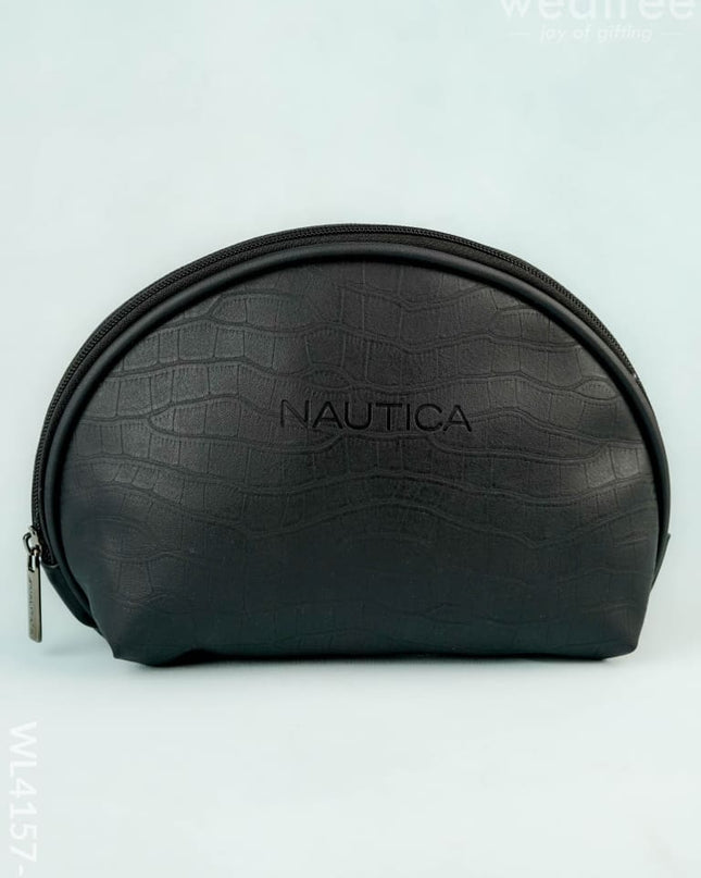 Leather Pouch - Black - WL4157-2 - Bags & Wallets
