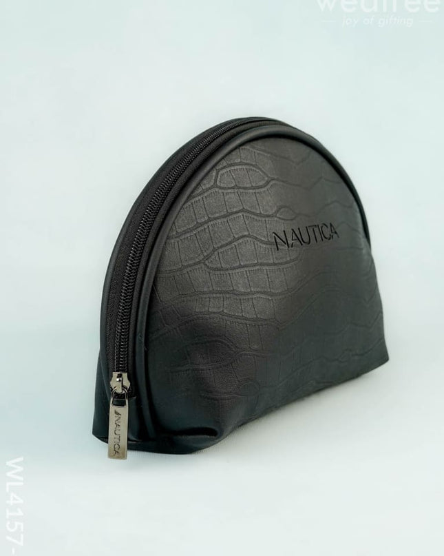 Leather Pouch - Black - WL4157-2 - Bags & Wallets