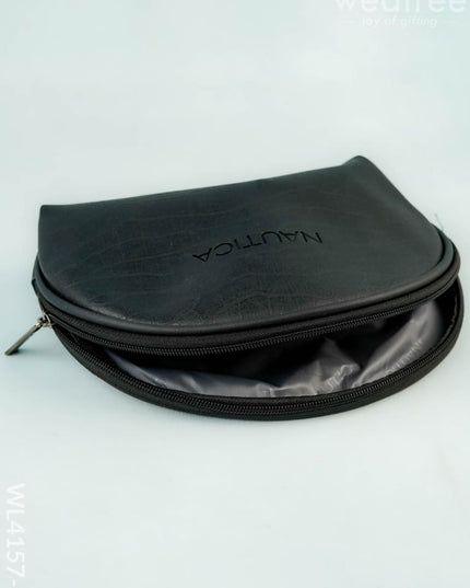 Leather Pouch - Black - WL4157-2 - Bags & Wallets