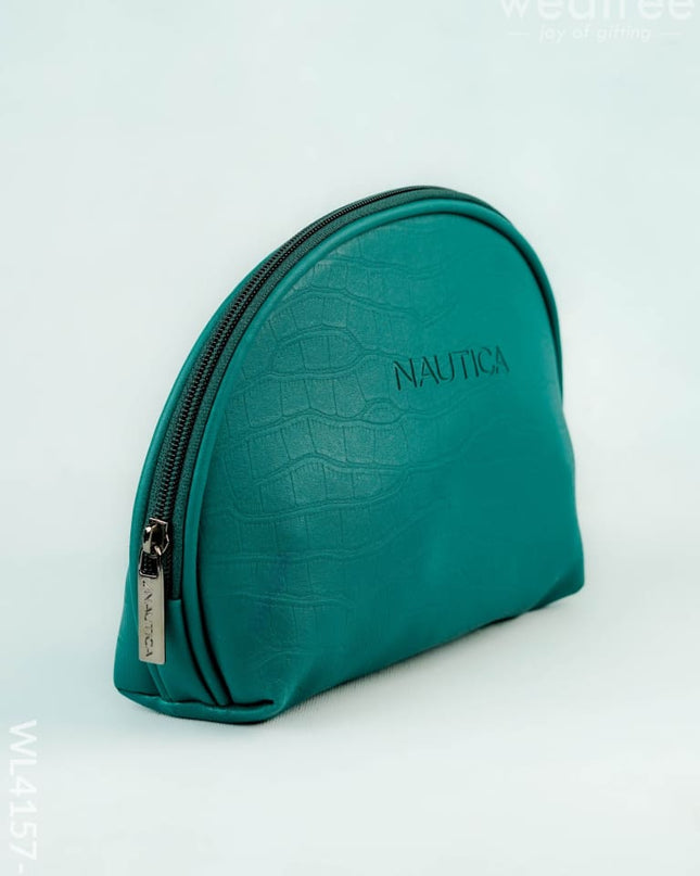Leather Pouch - Emerald Green - WL4157-1 - Bags & Wallets