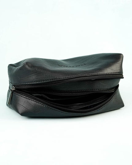 Leather Pouch - Set of 3 - Black - WL5783 - Bags & Wallets