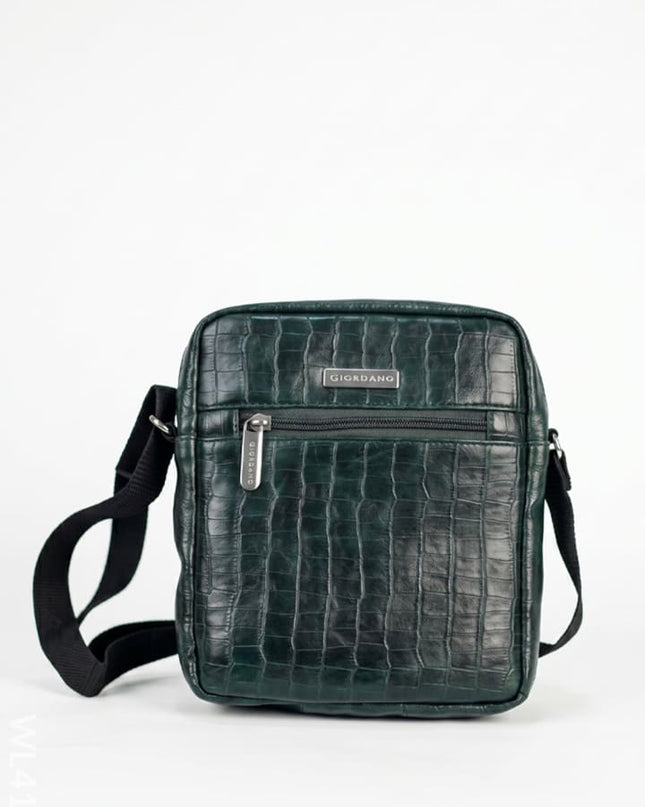 Leather Sling Bag - Forest Green - WL4156 - Sling Bags