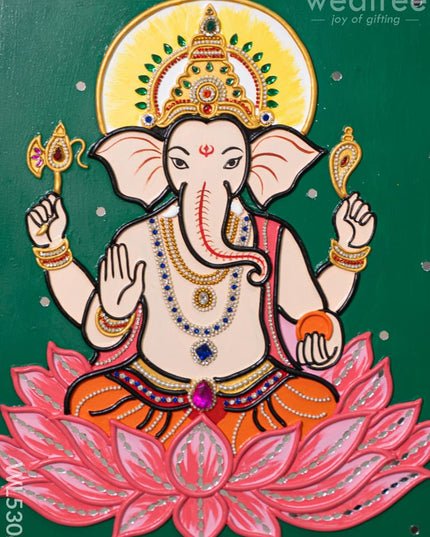 Lippan Art: Ganesha Hanging Frame - 16 x 14 inch - WL5302 - Lippan Art