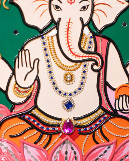 Lippan Art: Ganesha Hanging Frame - 16 x 14 inch - WL5302 - Lippan Art