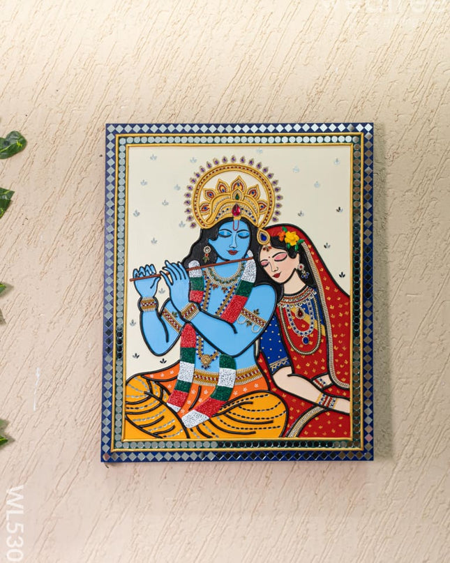 Lippan Art: Krishna Hanging Frame - 20 x 16 inch - WL5307 - Lippan Art