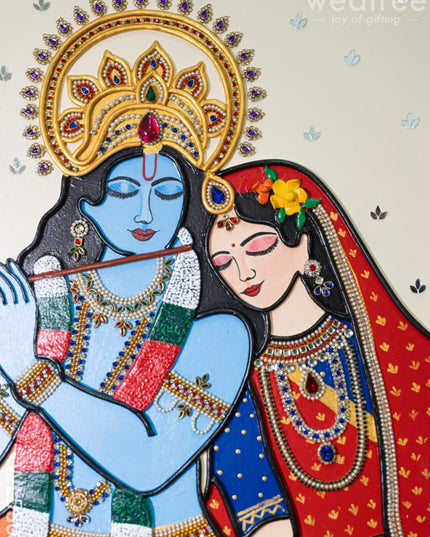 Lippan Art: Krishna Hanging Frame - 20 x 16 inch - WL5307 - Lippan Art