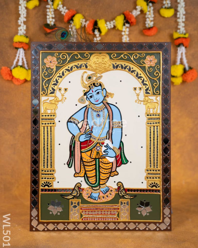 Lippan Art: Lord Krishna Hanging Frame - 24 x 18 inch - WL5011 Frames