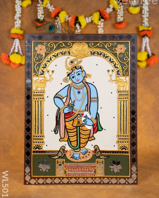 Lippan Art: Lord Krishna Hanging Frame - 24 x 18 inch - WL5011 Frames