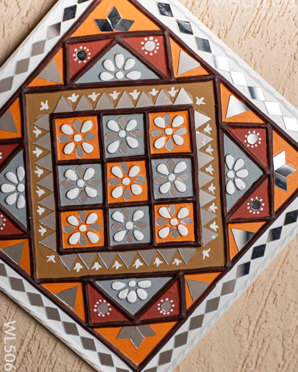 Lippan Art: Rangoli Frame - 12 inch - WL5067 Lippan Art