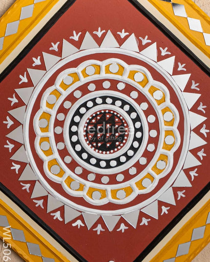 Lippan Art: Rangoli Frame - 12 inch - WL5065 Lippan Art