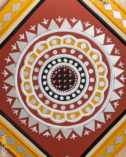Lippan Art: Rangoli Frame - 12 inch - WL5065 Lippan Art