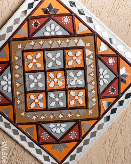 Lippan Art: Rangoli Frame - 12 inch - WL5067 Lippan Art