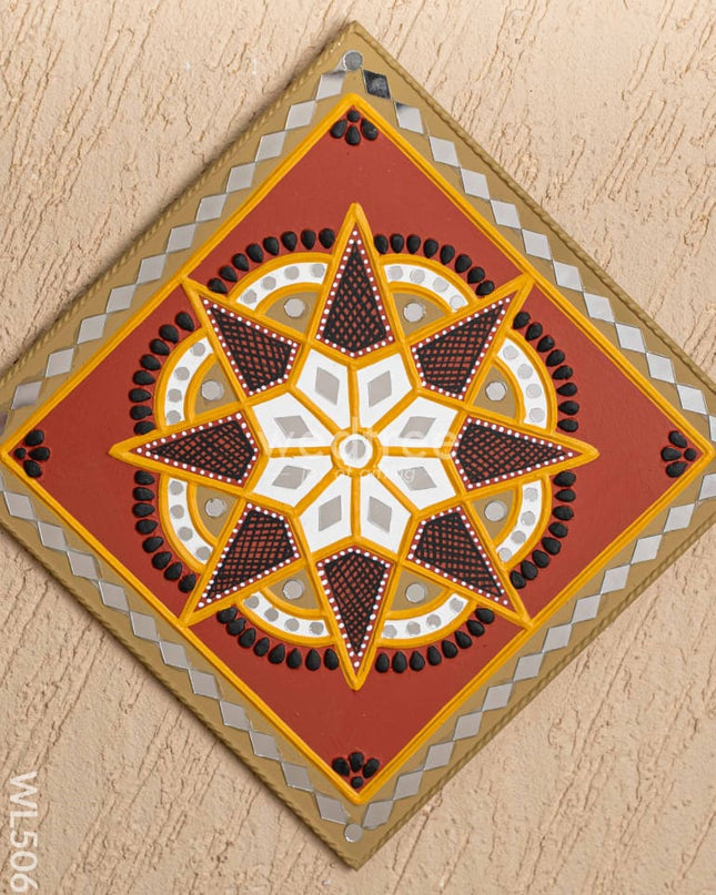 Lippan Art: Rangoli Frame - 12 inch - WL5068 Lippan Art