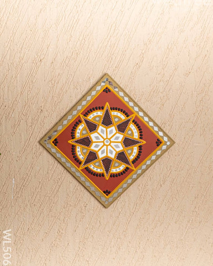 Lippan Art: Rangoli Frame - 12 inch - WL5068 Lippan Art