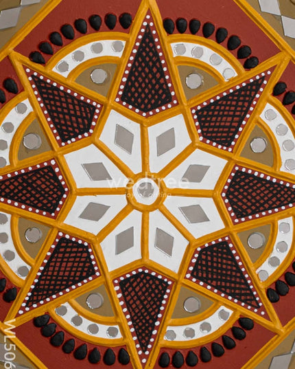 Lippan Art: Rangoli Frame - 12 inch - WL5068 Lippan Art