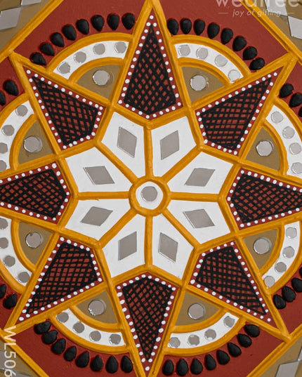 Lippan Art: Rangoli Frame - 12 inch - WL5068 Lippan Art
