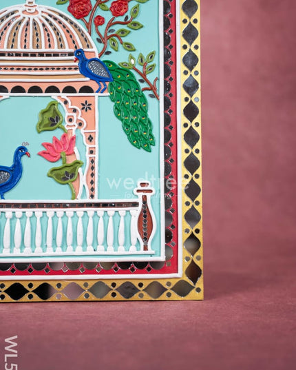 Lippan Art: Peacock Hanging Frame - 20 x 16 inch - WL5014 Frames
