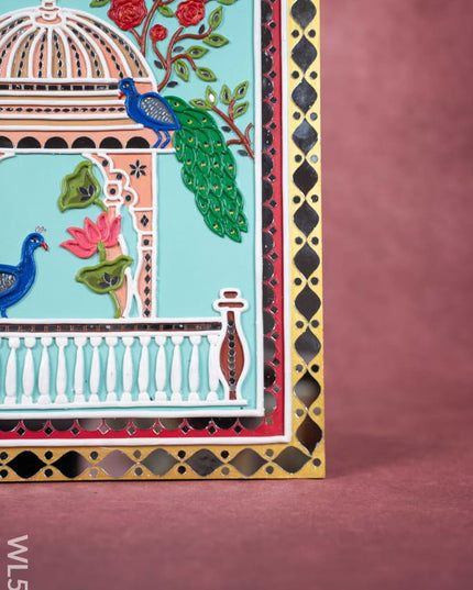 Lippan Art: Peacock Hanging Frame - 20 x 16 inch - WL5014 Frames