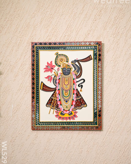 Lippan Art: Shreenathji Hanging Frame - 20 x 16 inch - WL5295 - Lippan Art