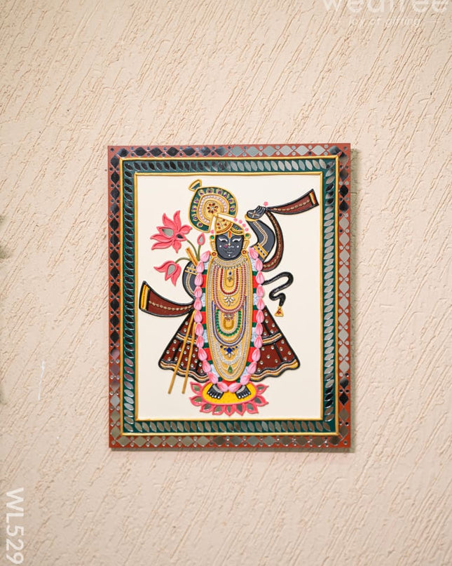 Lippan Art: Shreenathji Hanging Frame - 20 x 16 inch - WL5295 - Lippan Art