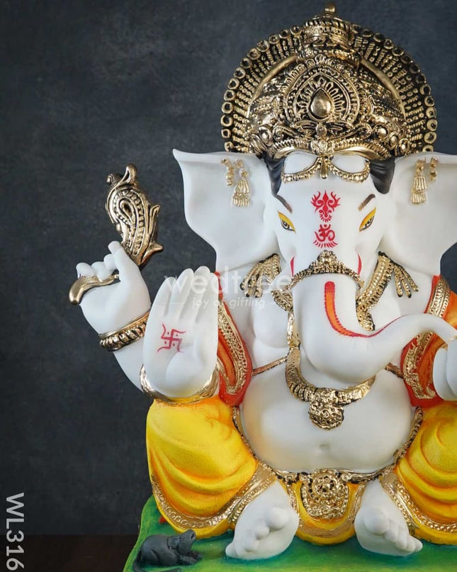 Lord Ganesha Idol - Polyresin Wl3163 Showpieces