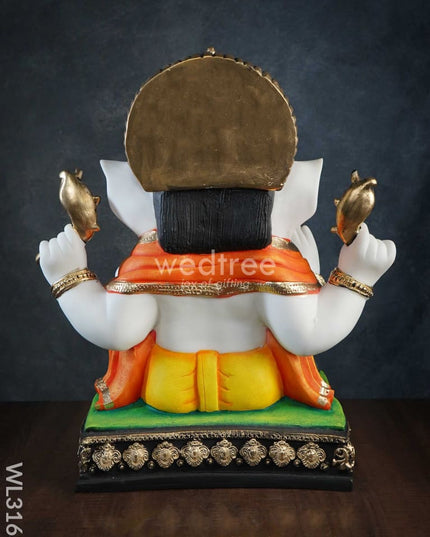 Lord Ganesha Idol - Polyresin Wl3163 Showpieces