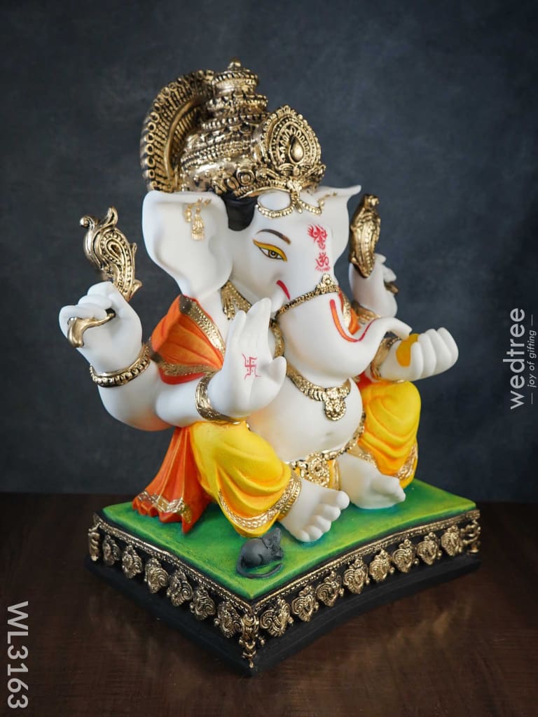 Lord Ganesha Idol - Polyresin Wl3163 Showpieces