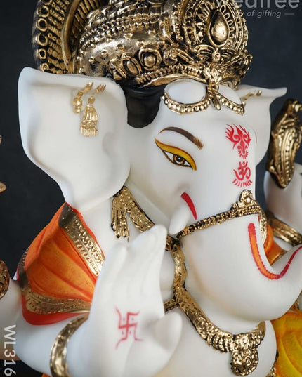 Lord Ganesha Idol - Polyresin Wl3163 Showpieces