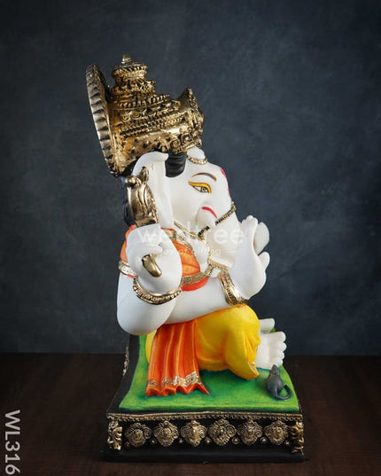 Lord Ganesha Idol - Polyresin Wl3163 Showpieces