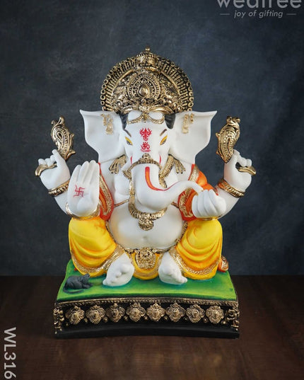 Lord Ganesha Idol - Polyresin Wl3163 Showpieces