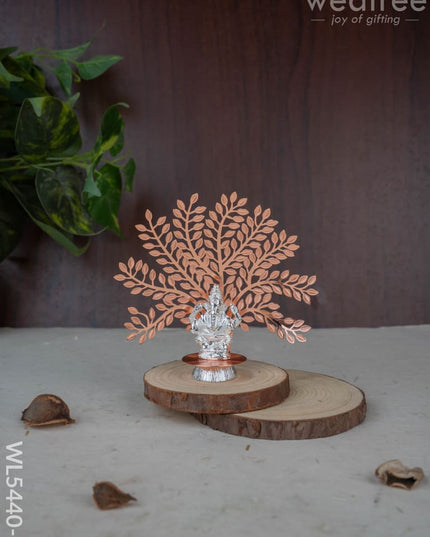Lord Ganesha Idol with Tree of Prosperity - Copper - WL5440-1 - EPNS Gifts