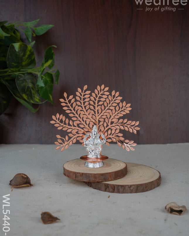 Lord Ganesha Idol with Tree of Prosperity - Copper - WL5440-1 - EPNS Gifts
