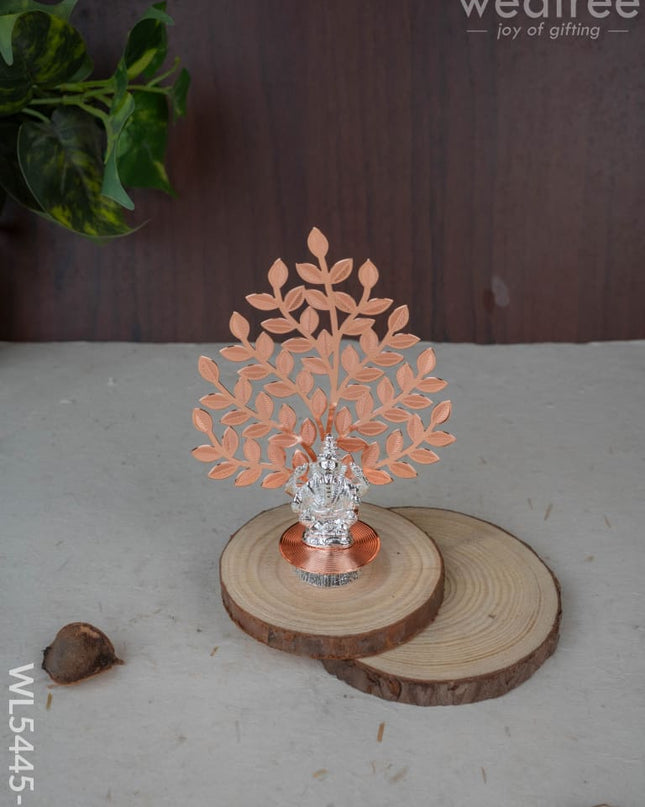 Lord Ganesha Idol with Tree of Prosperity - Copper - WL5445-1 - EPNS Gifts