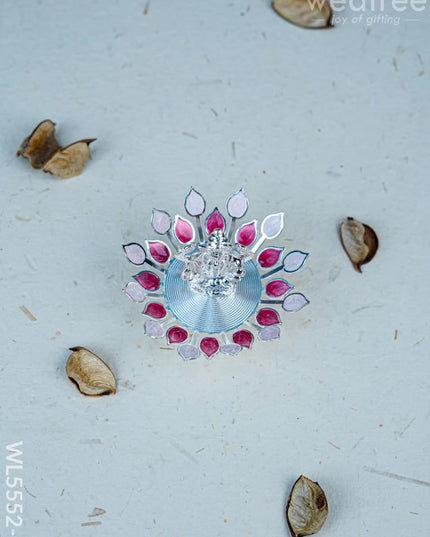 Lord Ganesha on Designer Base - Pink - WL5552-1 - EPNS Gifts