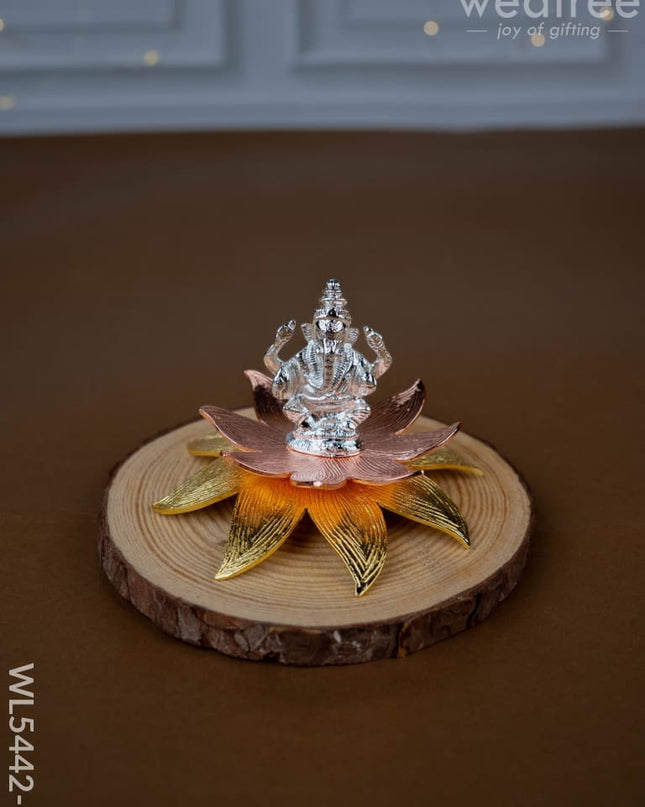 Lord Ganesha on Designer Lotus - WL5442-1 - EPNS Gifts