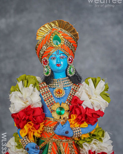 Lord Krishna Doll - 12 Inch Wl3334 Dolls