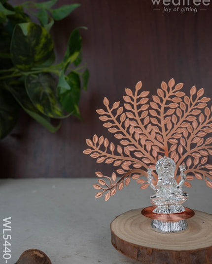 Lord Lakshmi Idol with Tree of Prosperity - Copper - WL5440-2 - EPNS Gifts
