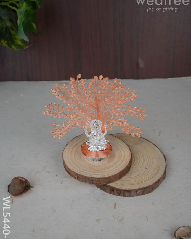 Lord Lakshmi Idol with Tree of Prosperity - Copper - WL5440-2 - EPNS Gifts