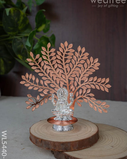 Lord Lakshmi Idol with Tree of Prosperity - Copper - WL5440-2 - EPNS Gifts