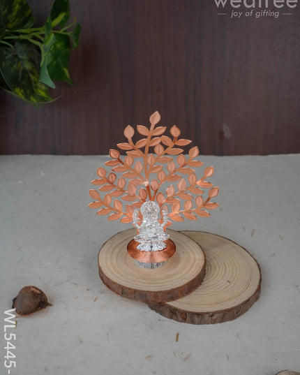 Lord Lakshmi Idol with Tree of Prosperity - Copper - WL5445-2 - EPNS Gifts