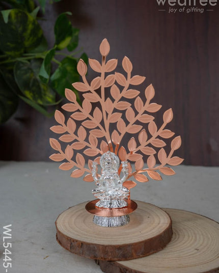Lord Lakshmi Idol with Tree of Prosperity - Copper - WL5445-2 - EPNS Gifts
