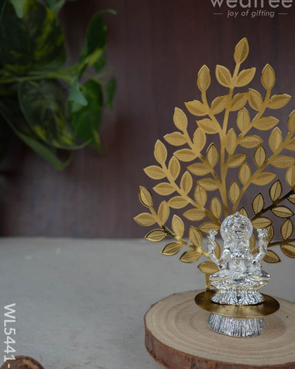 Lord Lakshmi Idol with Tree of Prosperity - Gold - WL5441-2 - EPNS Gifts