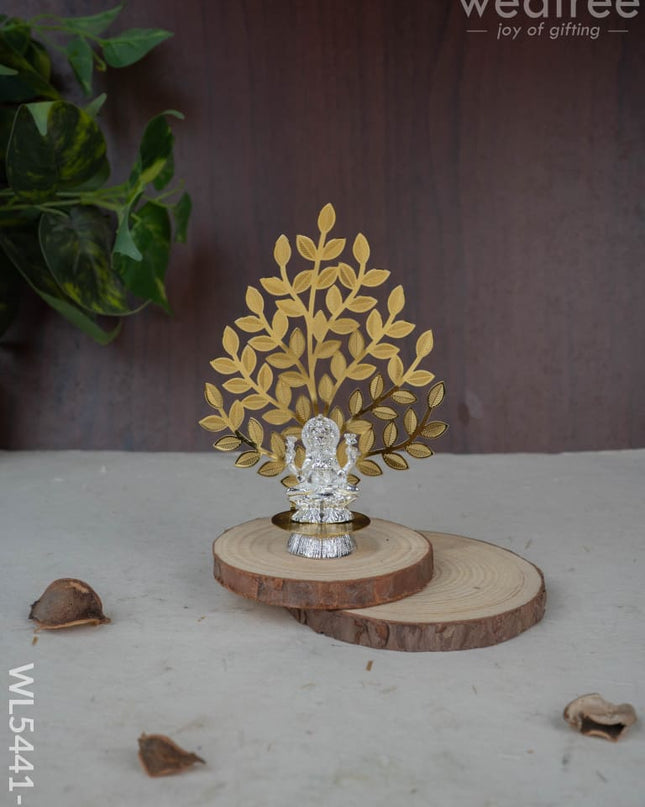 Lord Lakshmi Idol with Tree of Prosperity - Gold - WL5441-2 - EPNS Gifts